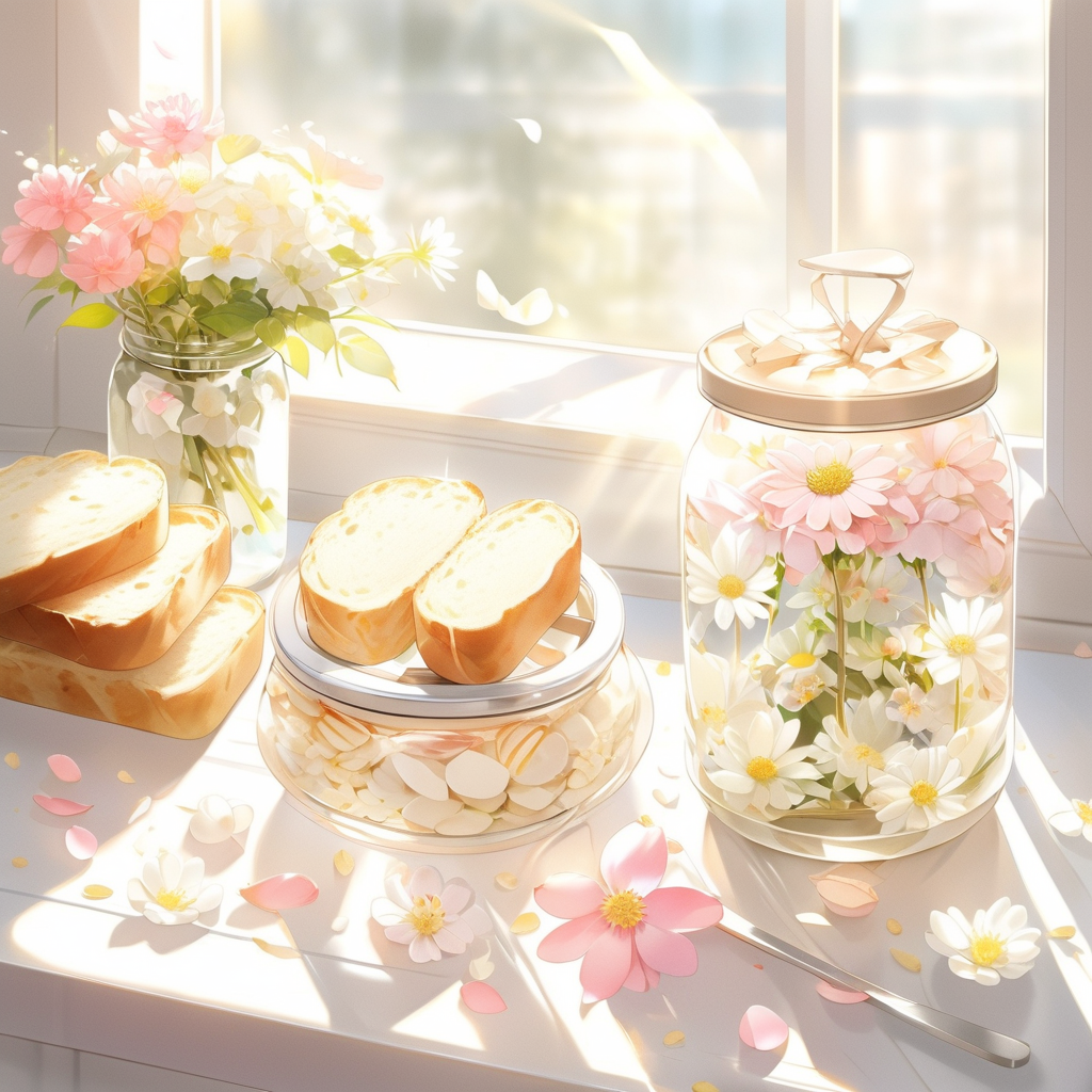 24251-1214102820-flower, food, food focus, pink flower, still life, petals, sunlight, cup, white flower, jar, bread, window, _lora_colorfulfood-v.png